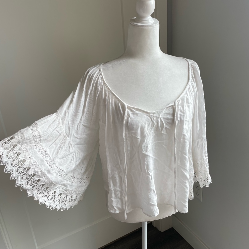 Band of Gypsies Bohemian Bell Sleeve Top - Picture 5 of 7